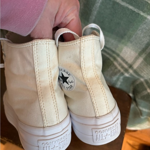 Converse all star lift High-Top Sneakers - Cream size 5 - Picture 5 of 7